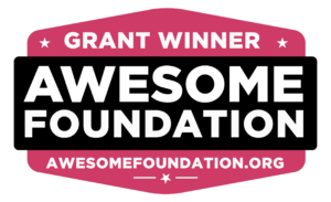 Logo for Awesome Foundation. Grant Winner. Awesomefoundation.org.