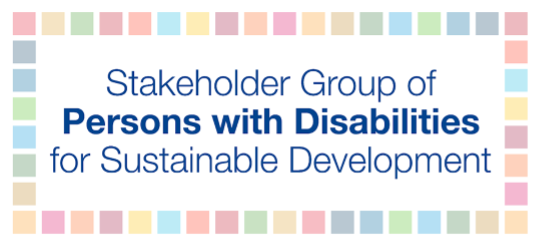 Stakeholder Group of Persons with Disabilities logo.